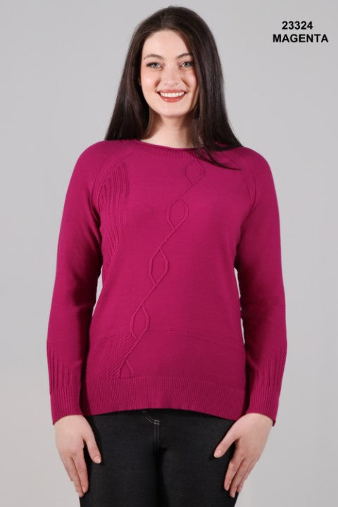 Magenta Sweater 23324