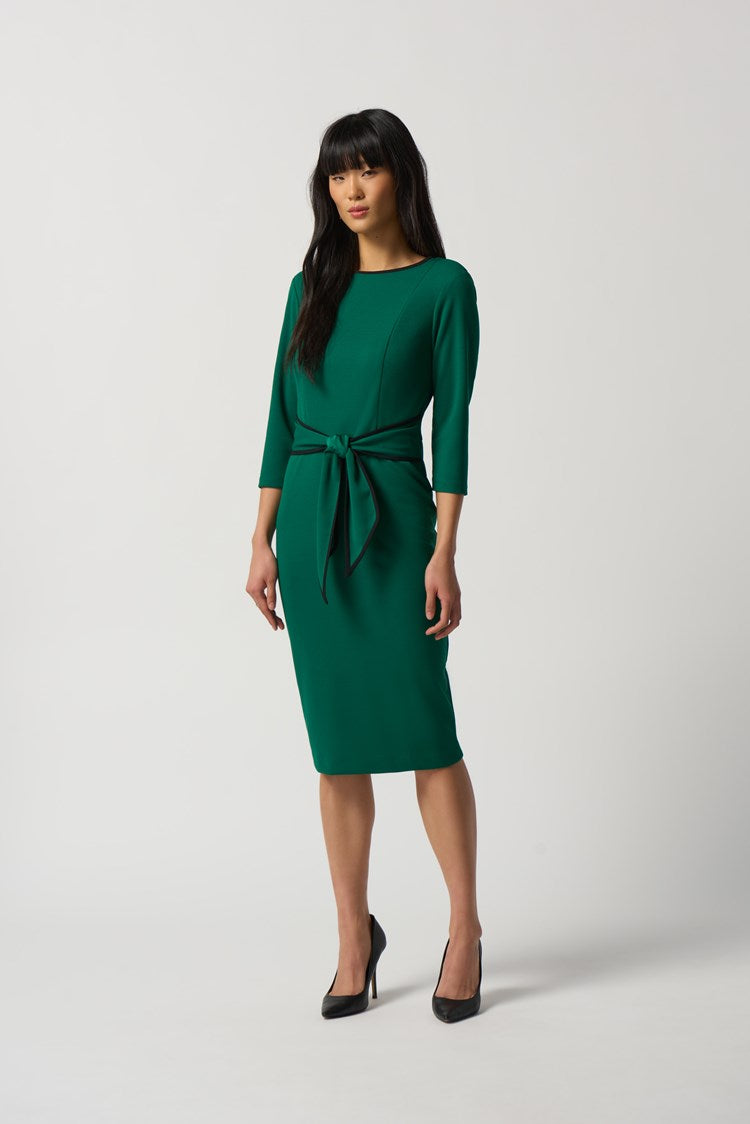 Scuba Crepe Sheath Dress 221210TT