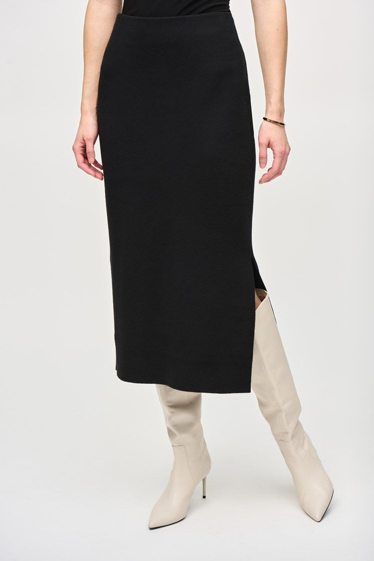 Sweater Knit Midi Skirt 243967 Hots/Magazine Style