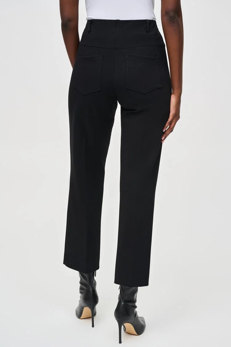 Heavy Knit Straight Pull-On Pants 243049