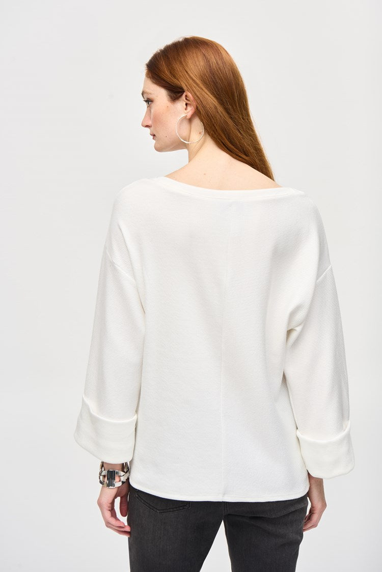 Needle Rib Boxy Top 243103