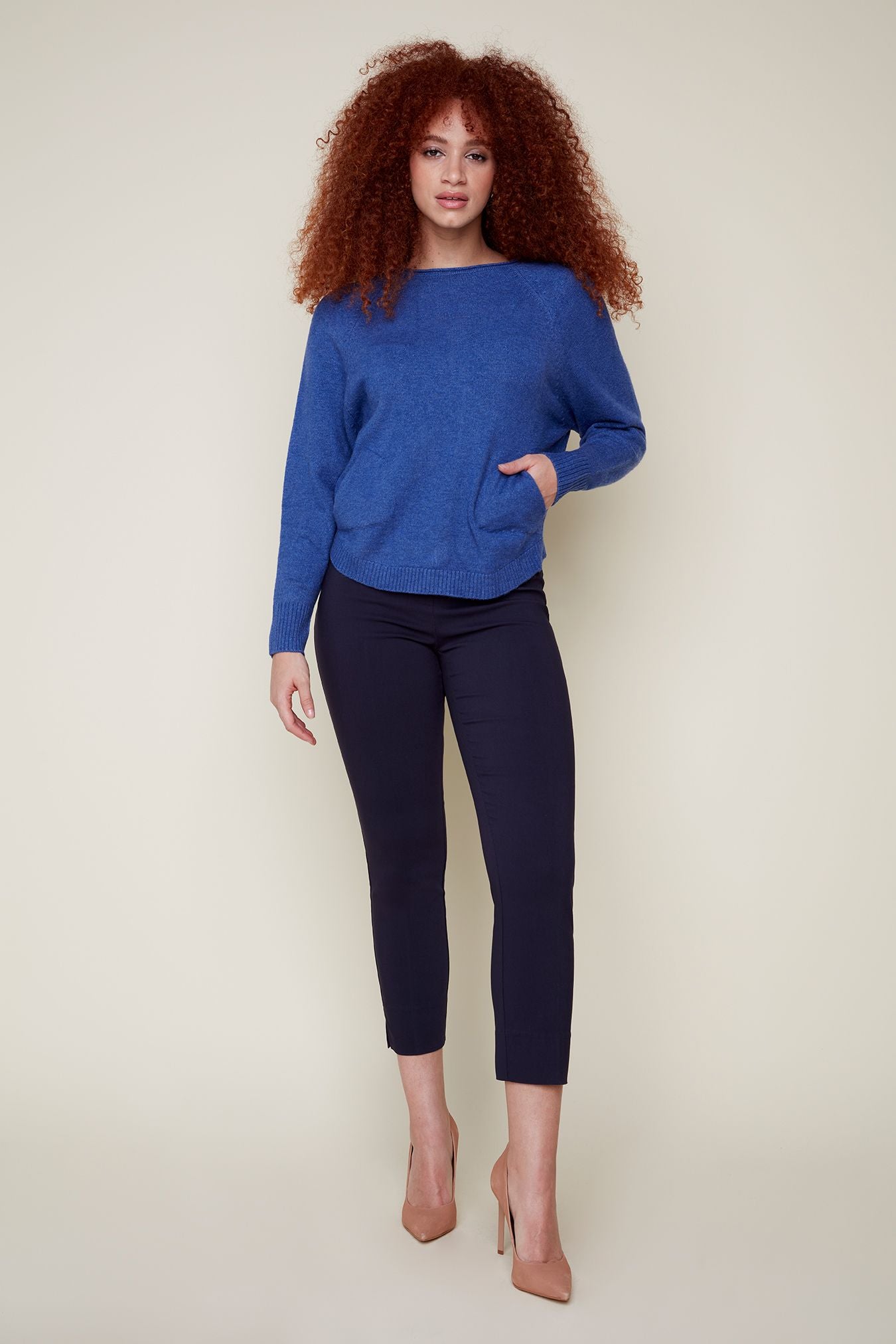 Knit Sweater With Pockets R6911 4301