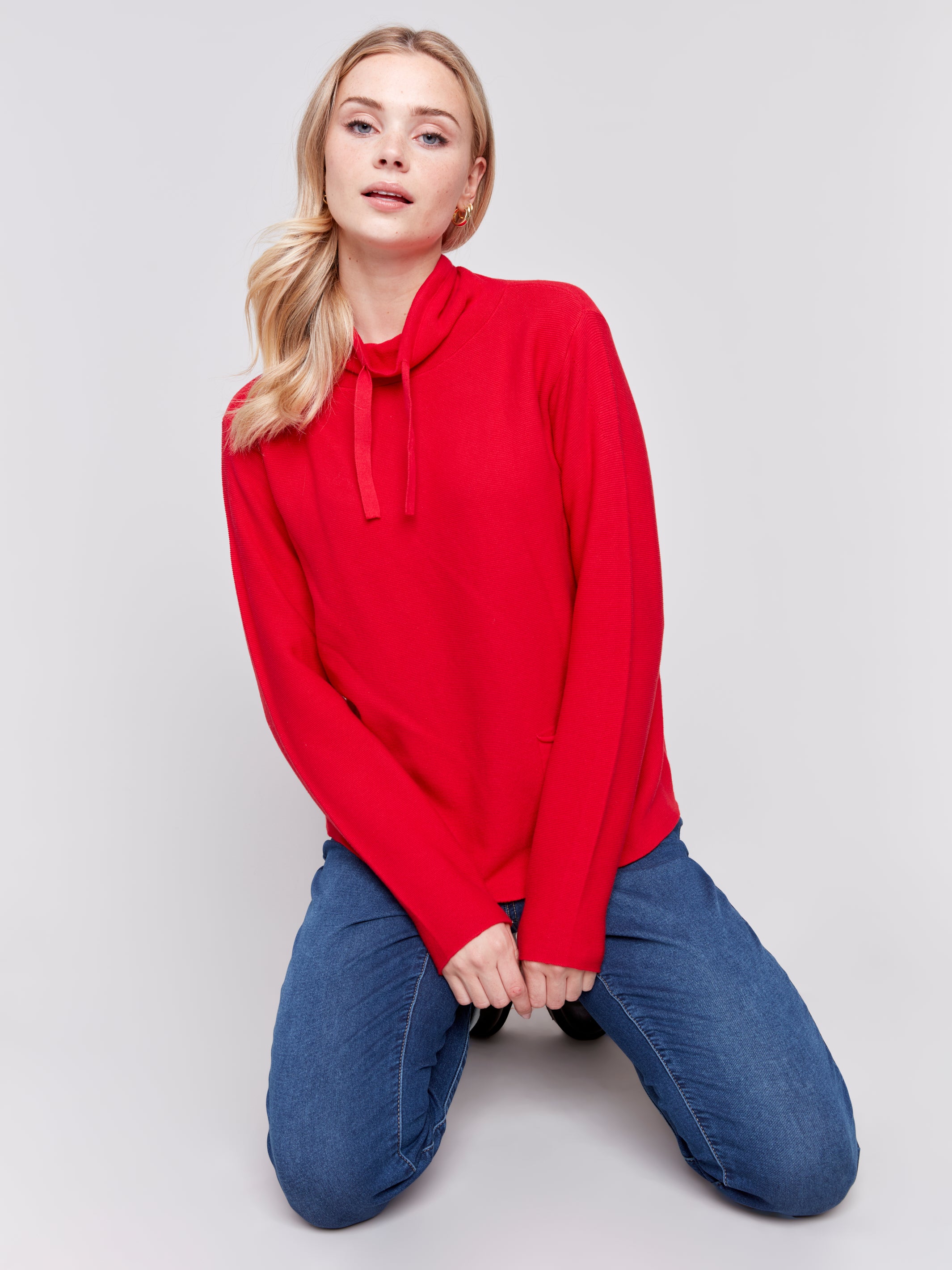 Ottoman Mock Neck Sweater C2419W-348B