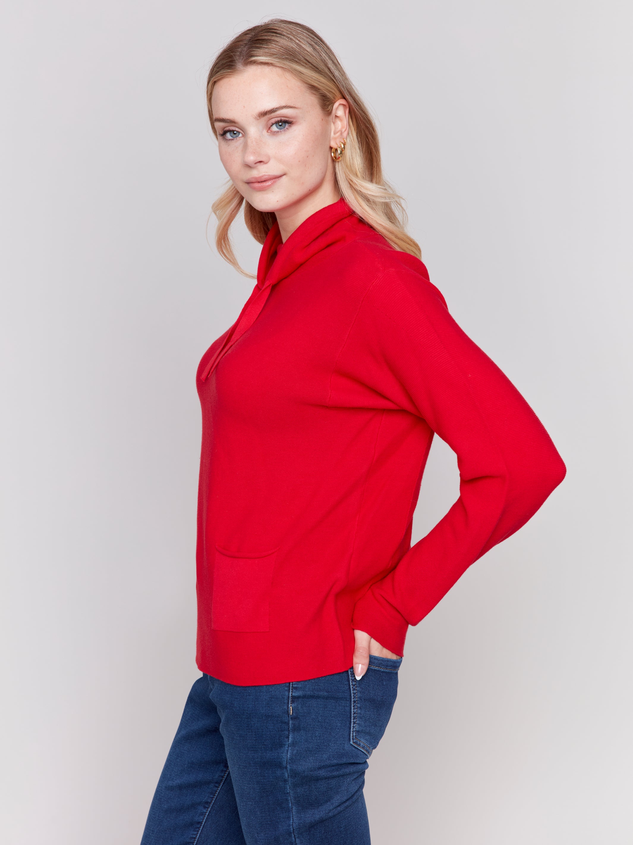 Ottoman Mock Neck Sweater C2419W-348B