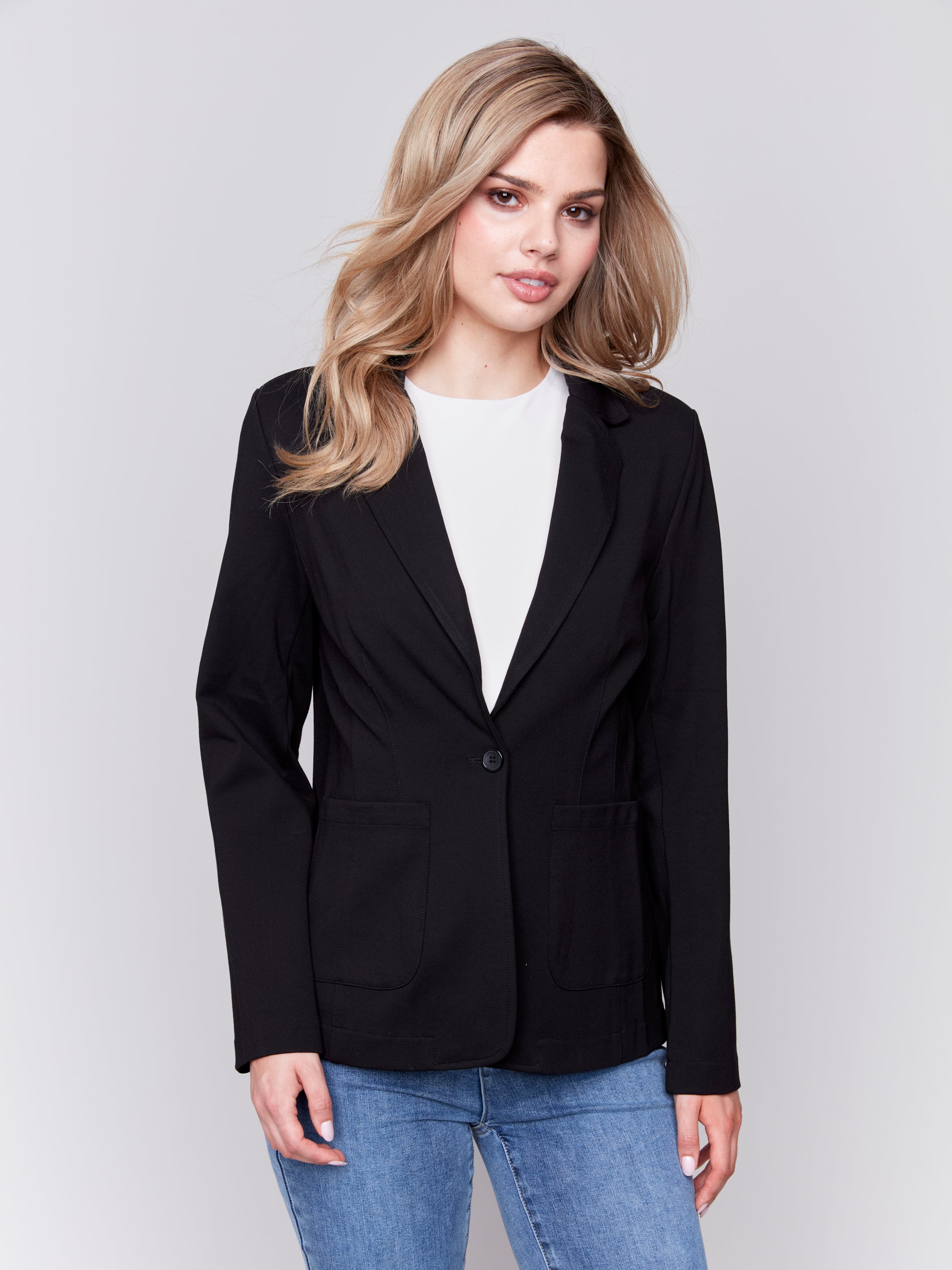 Blazer With Pockets C6316-633B