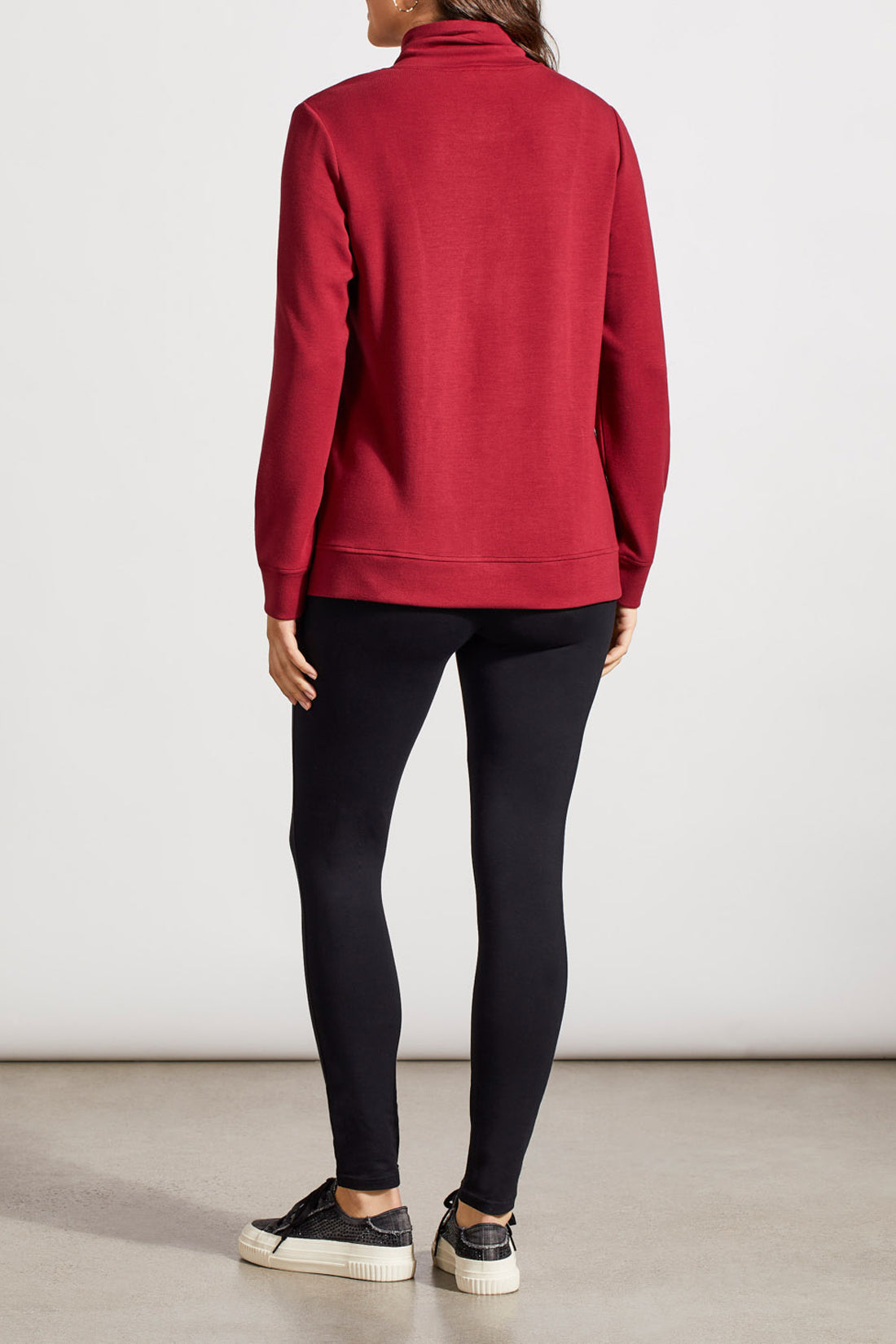 Funnel Neck Top With Pockets 1875O/3390