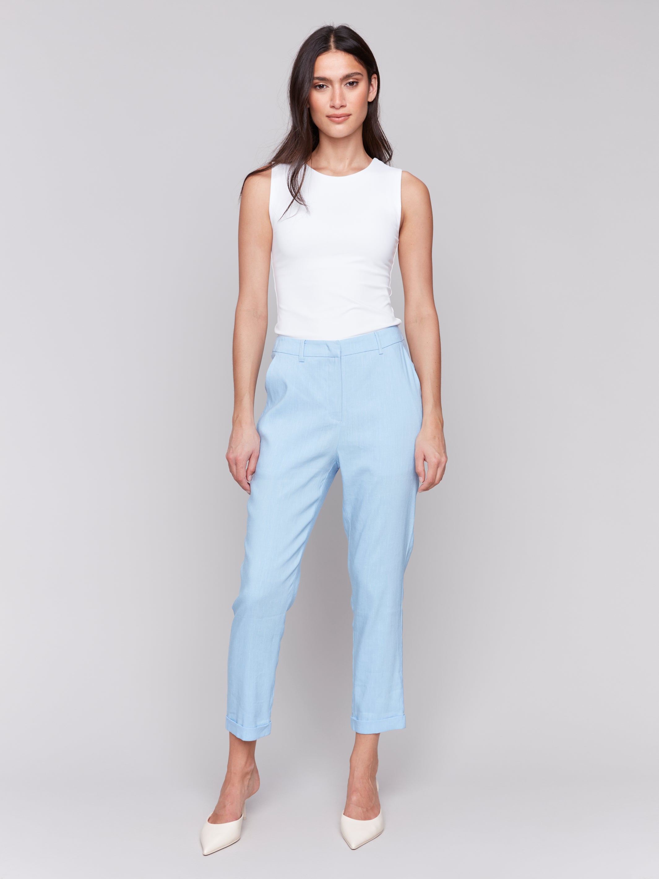 Linen Stretch Pants C5647/771B