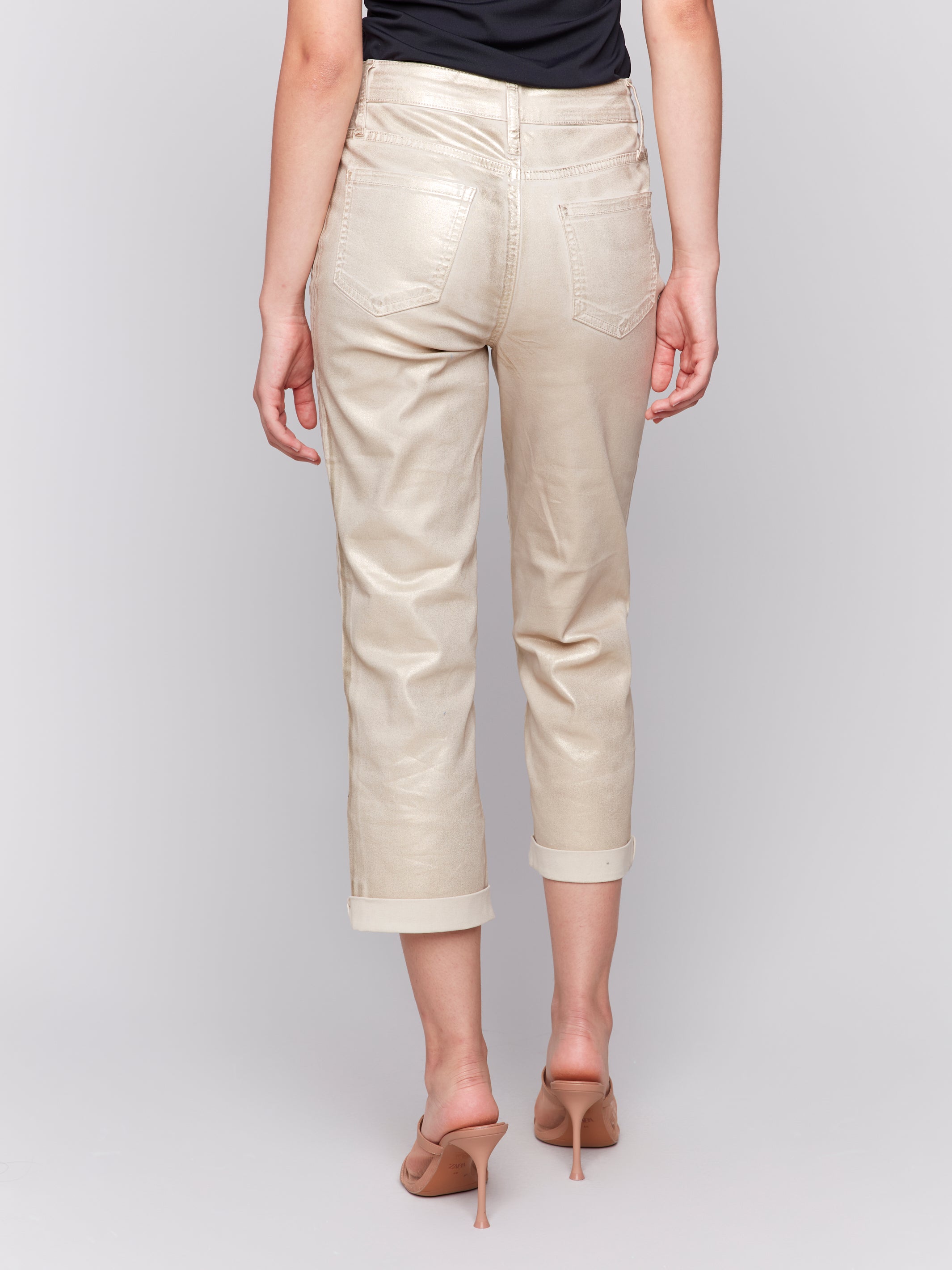 Foil Cuff Straight Leg Pant C5631/618A