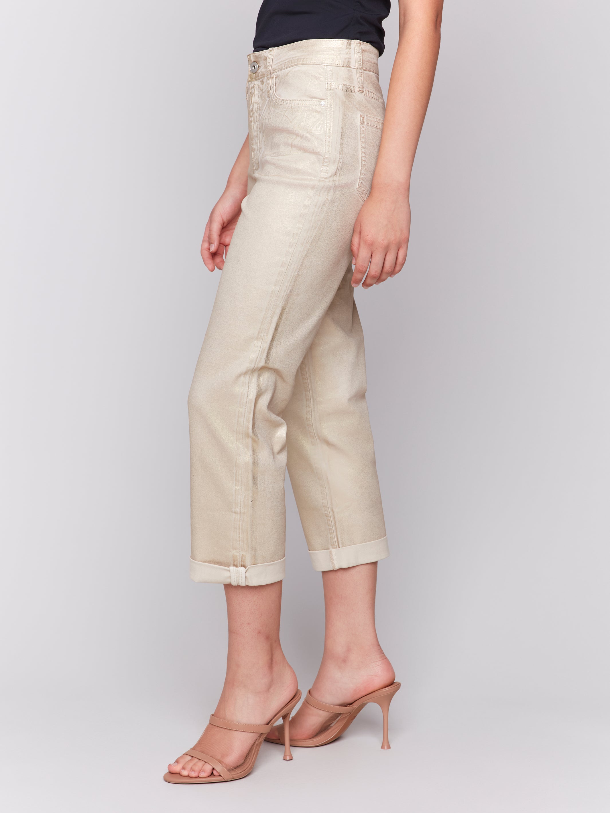 Foil Cuff Straight Leg Pant C5631/618A