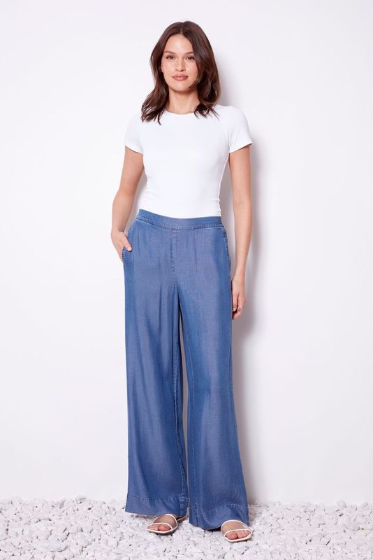 Wide Leg Tencel Pant 68284