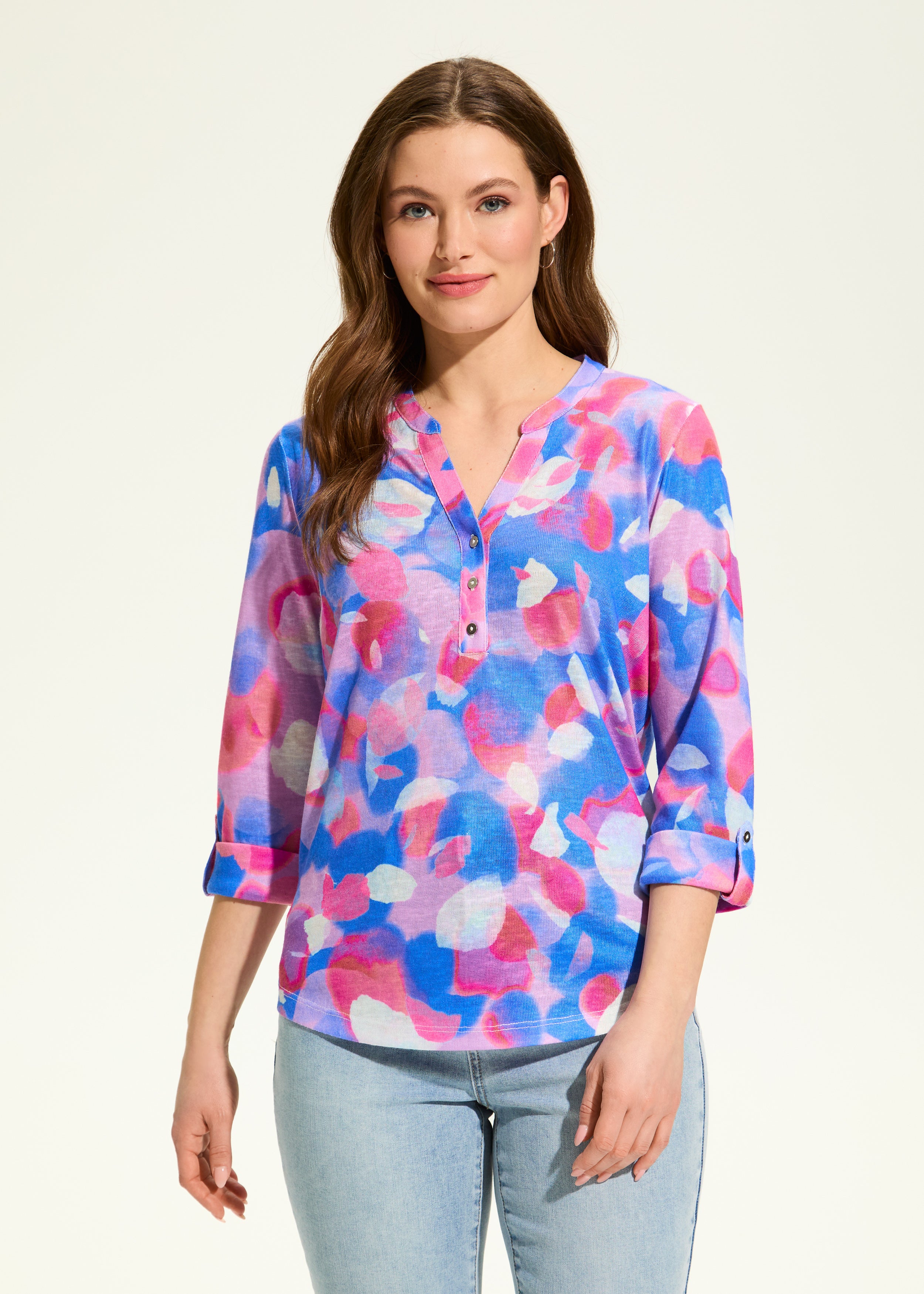 Droppel Light Henley Top 3560451