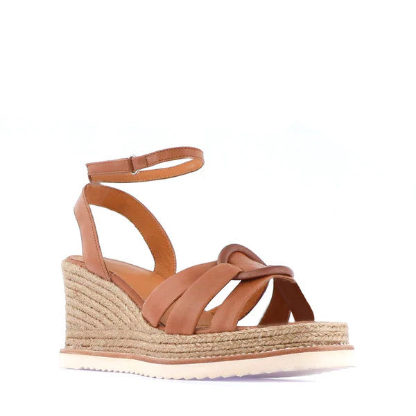 ZELINE LEATHER ESPADRILLE SANDALS