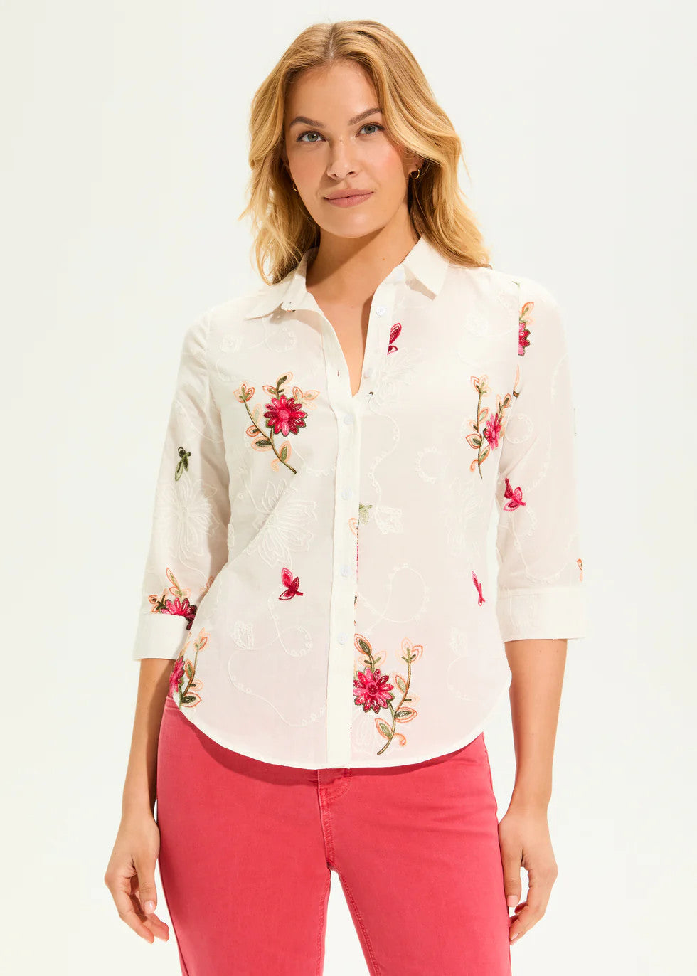 Classic Embroidered Voile Shirt 7443288