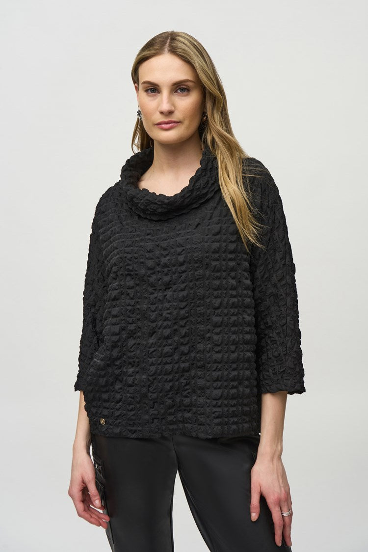 Woven Jacquard Boxy Top 244069