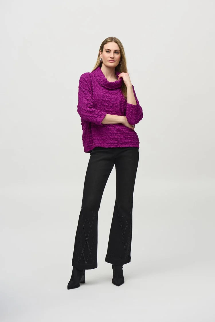 Woven Jacquard Boxy Top 244069