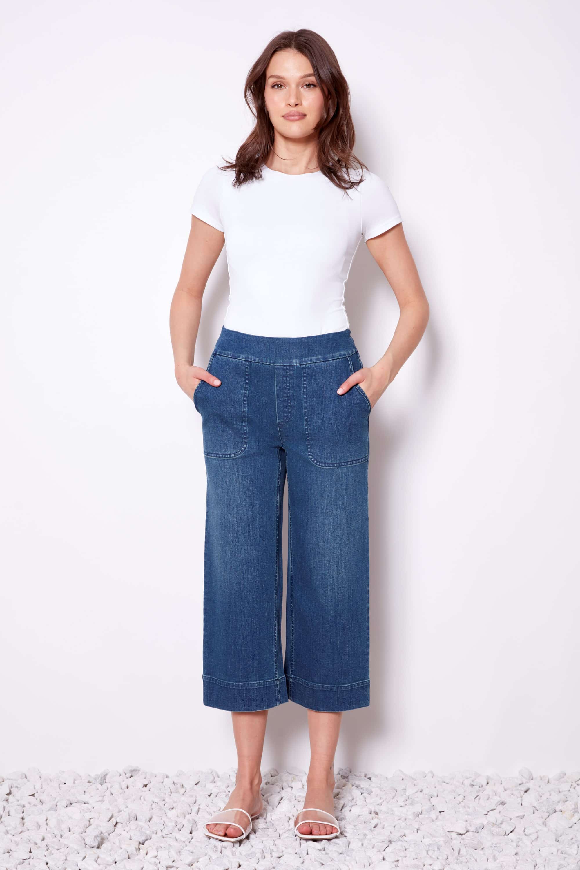 Pull On Denim Gaucho 68294