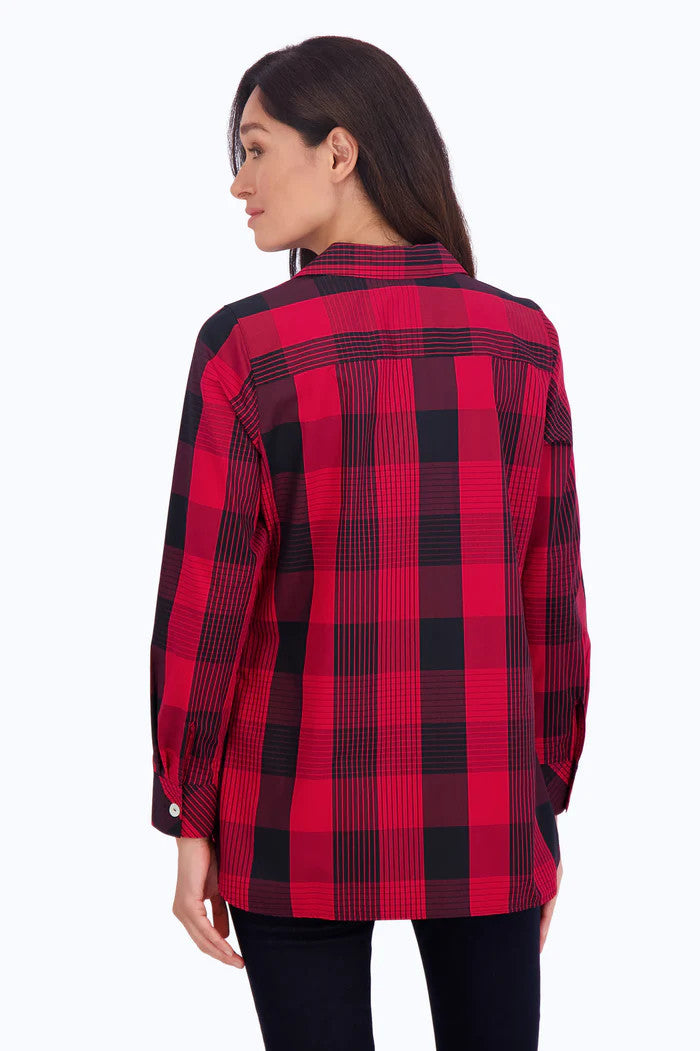 Pandora No Iron Buffalo Plaid Tunic 200569