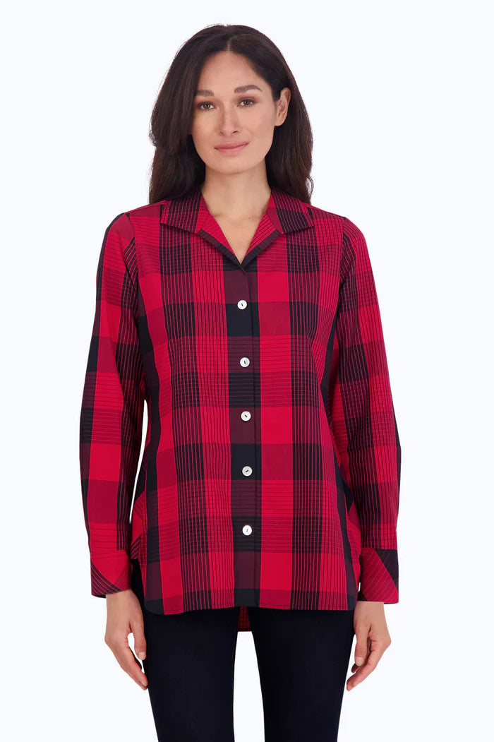 Pandora No Iron Buffalo Plaid Tunic 200569